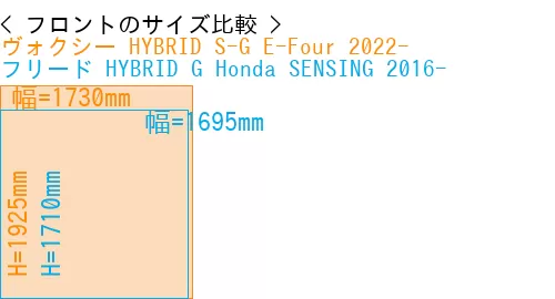 #ヴォクシー HYBRID S-G E-Four 2022- + フリード HYBRID G Honda SENSING 2016-